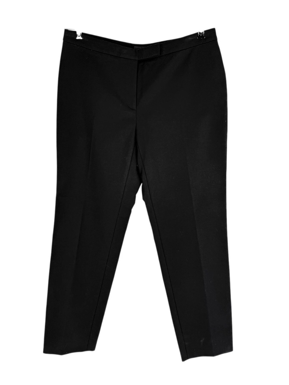 Peserico Trousers Black Stretch Cotton Pants Made in Italy Womens EU 46 US 10